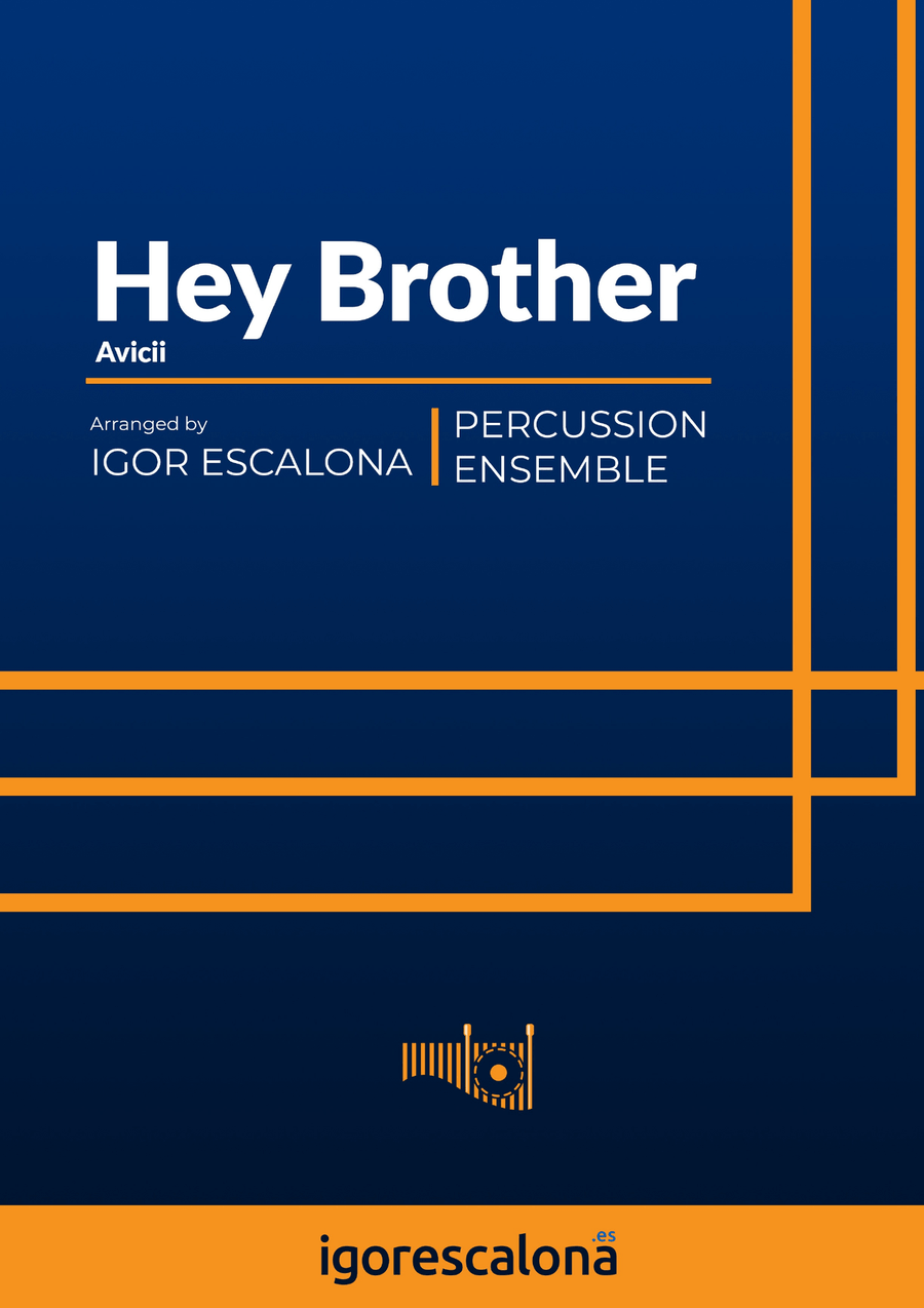 Hey Brother Percussion Ensemble scores gallery preview page 1