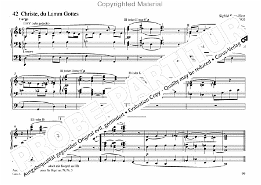 Freiburger Orgelbuch: Stammteil Organ Solo scores gallery preview page 100