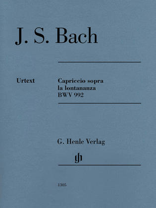 Book cover for Capriccio Sopra La Lontananza, BWV 992