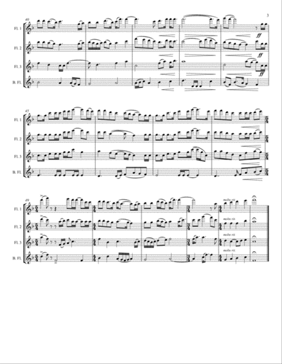 God Bless The U.s.a. God Bless The U.s.a. Woodwind Quartet scores gallery preview page 3