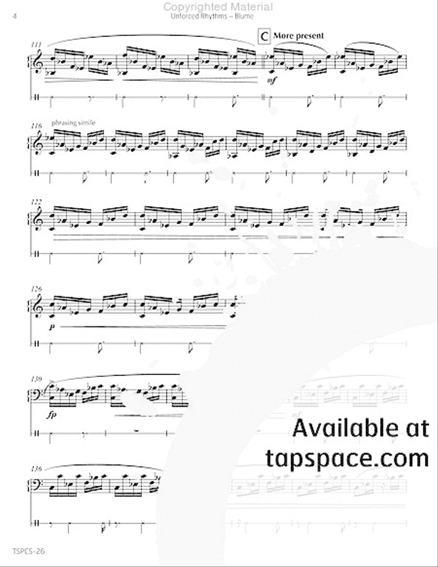 Unforced Rhythms Marimba scores gallery preview page 7
