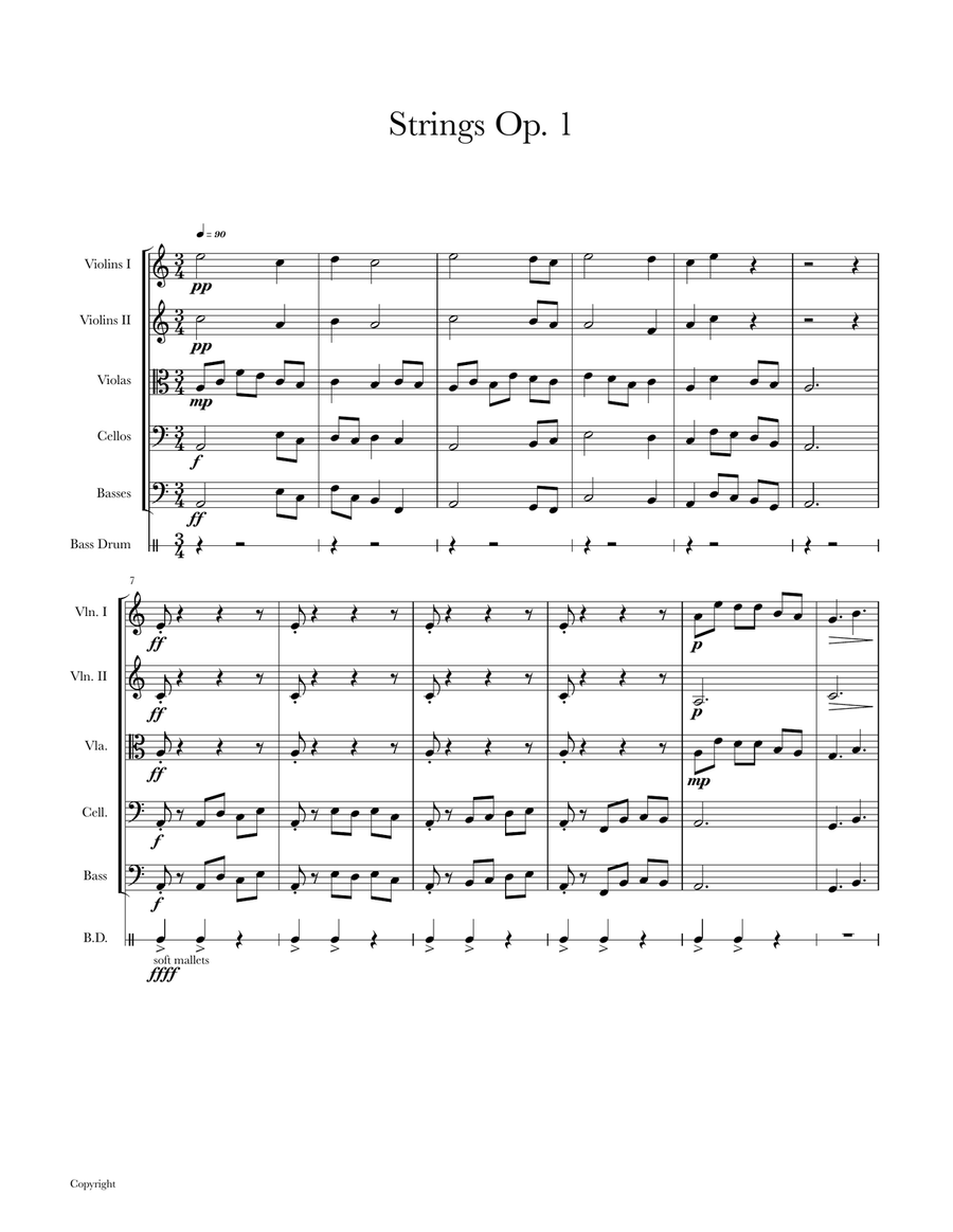 Strings Op.1