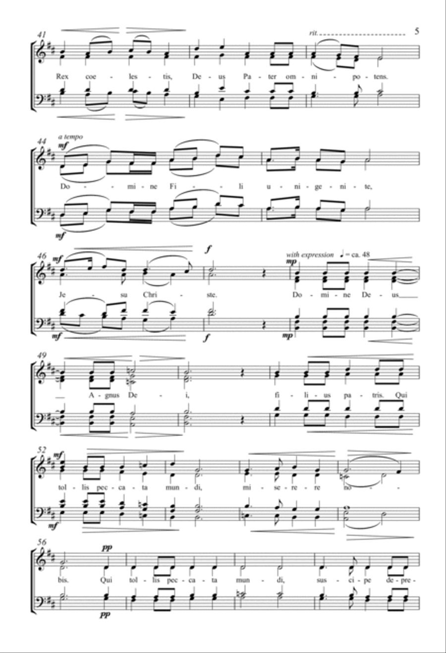 Missa Brevis Missa Brevis 4-Part scores gallery preview page 3
