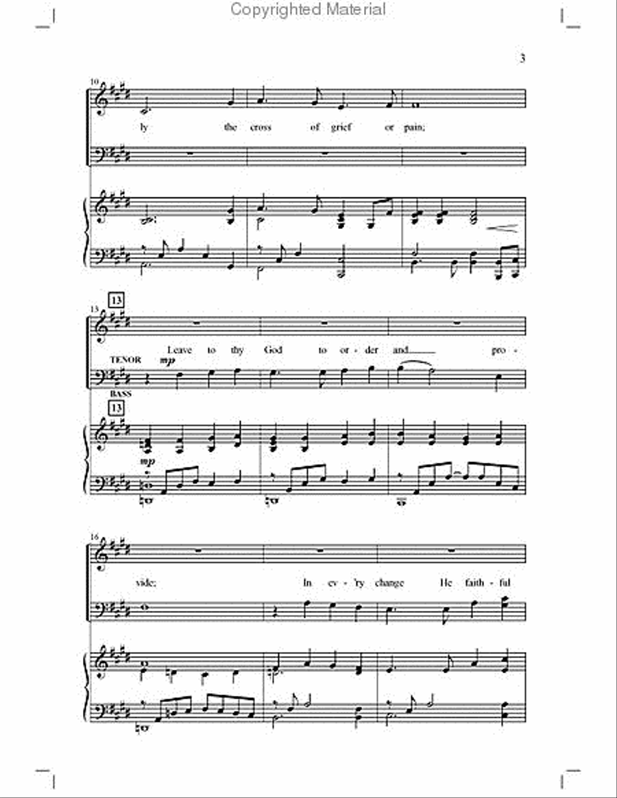 Be Still, My Soul 4-Part scores gallery preview page 3
