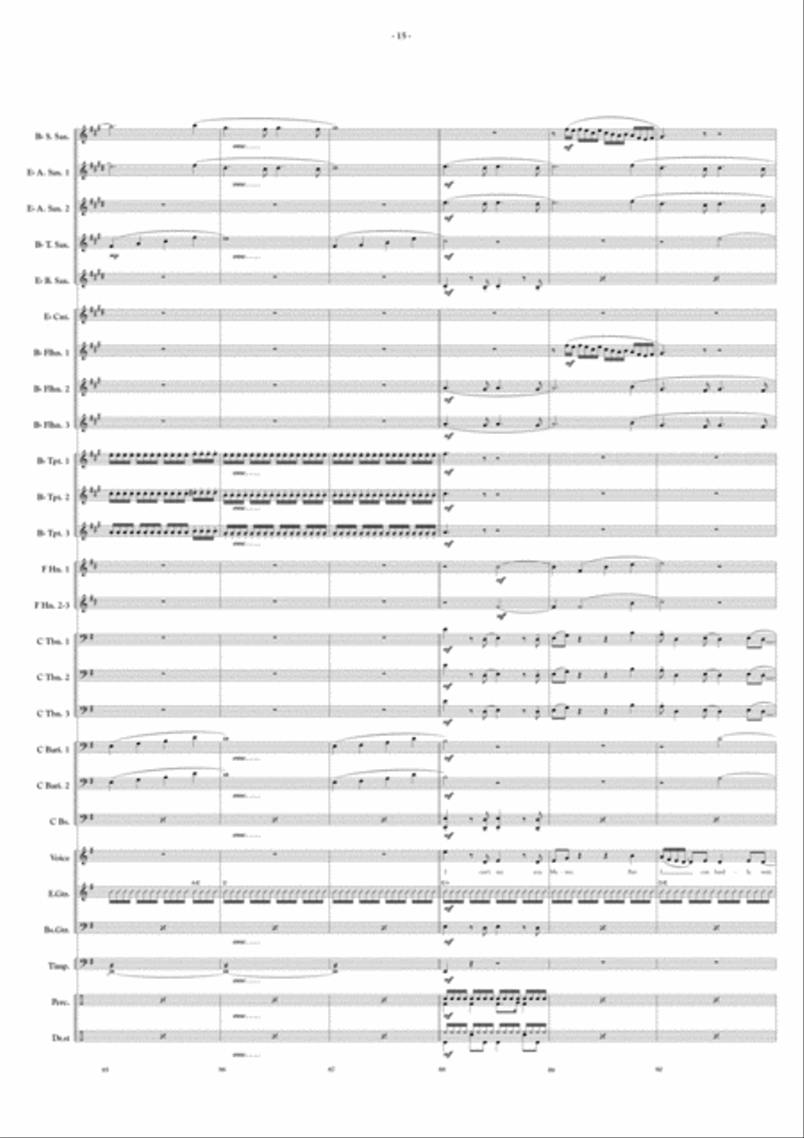 A Tribute To Genesis Fanfare Band scores gallery preview page 11
