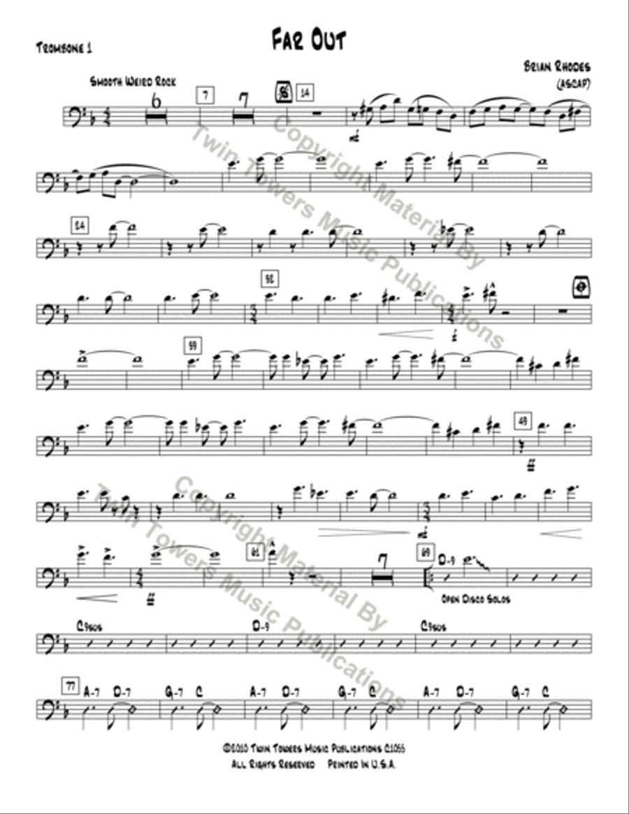 Far Out Jazz Ensemble scores gallery preview page 22