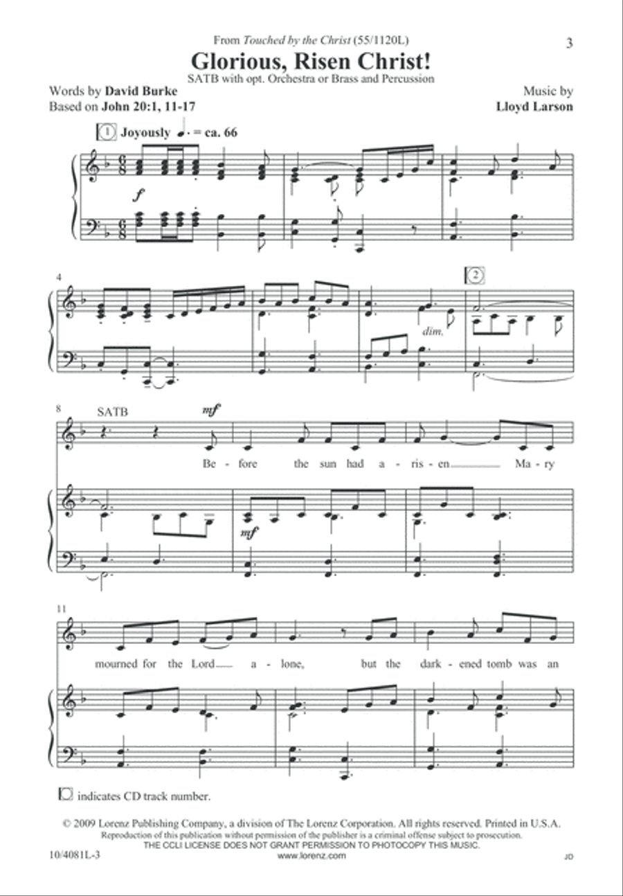 Glorious, Risen Christ! Glorious, Risen Christ! 4-Part scores gallery preview page 4