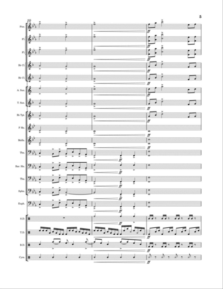 Tiny Hat Marching Band scores gallery preview page 5