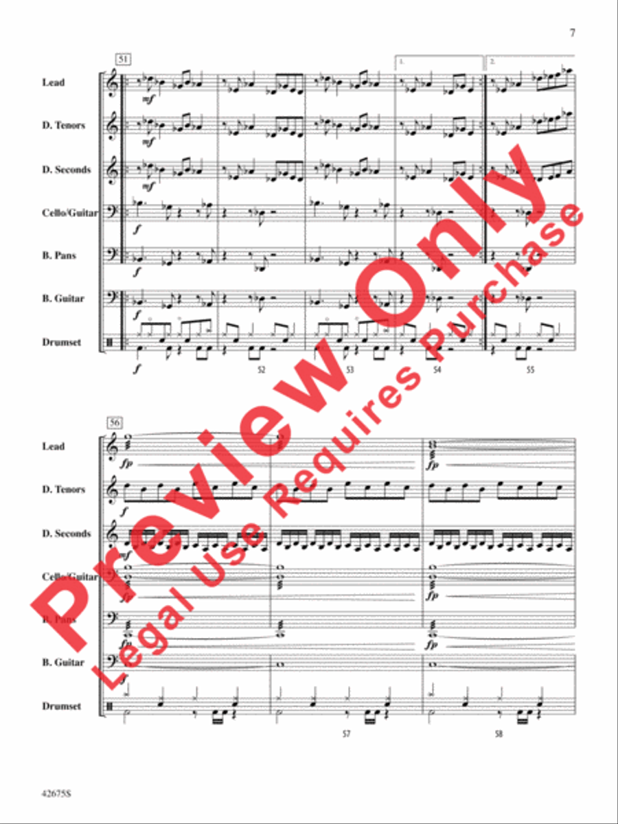 Jump Jump Steel Drum Band scores gallery preview page 8