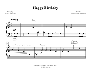 Happy Birthday (Primer Level Piano)