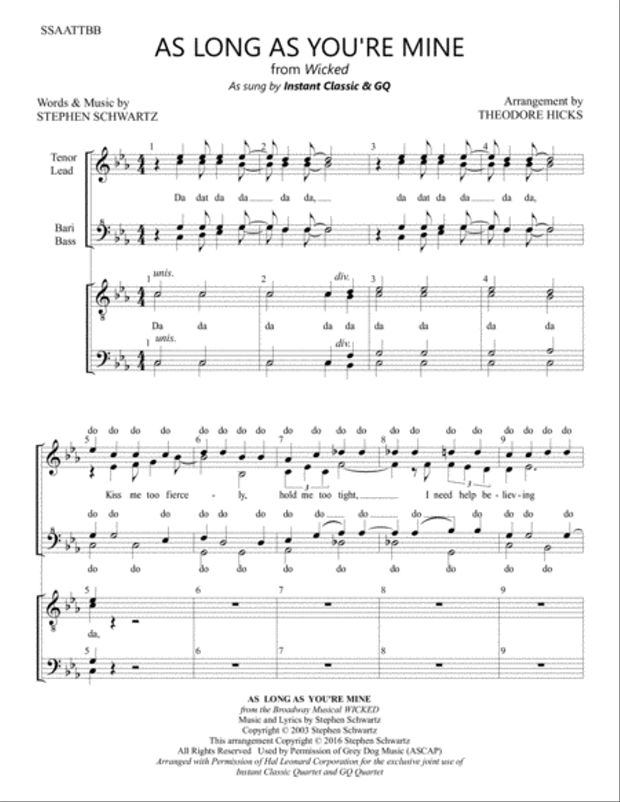As Long As You're Mine (from Wicked) image number null