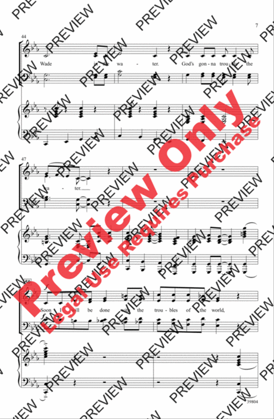 Trouble! - SoundTrax CD (CD only) Choir scores gallery preview page 7