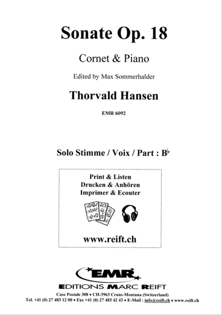 Sonate Op. 18 Cornet scores gallery preview page 2