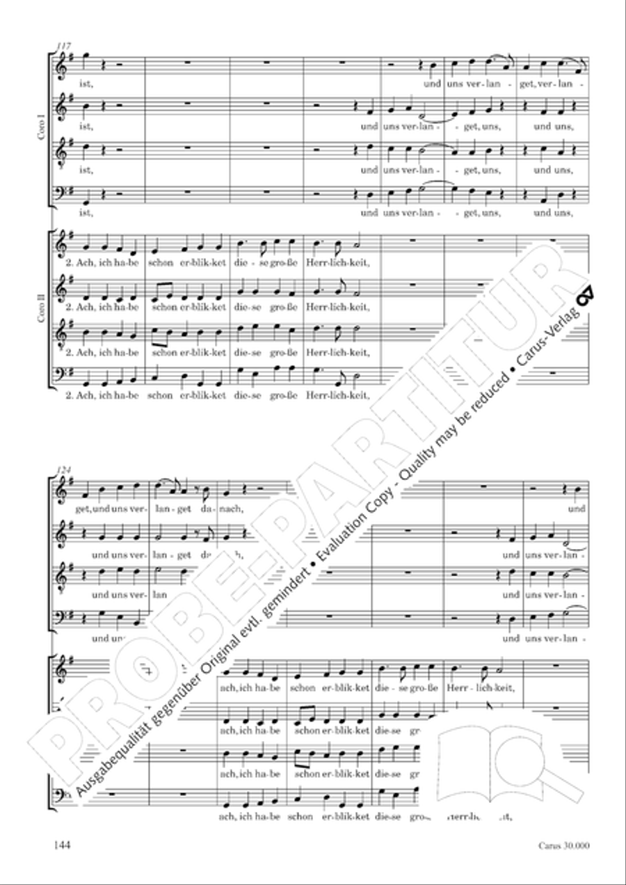 J.L. Bach: The complete motets Choir scores gallery preview page 151