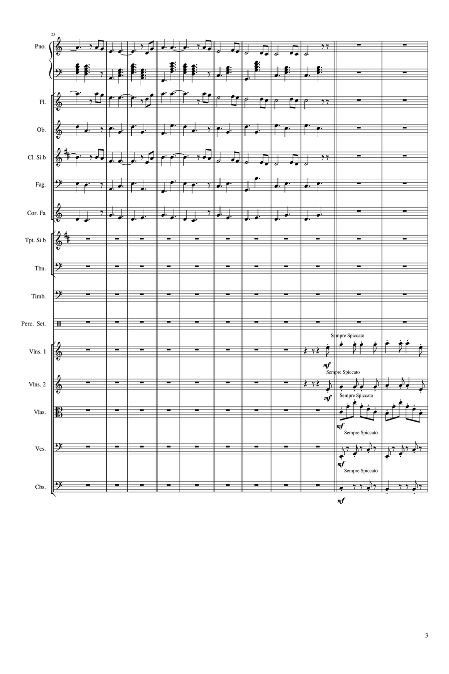 Hallelujah - Score Only Full Orchestra scores gallery preview page 4
