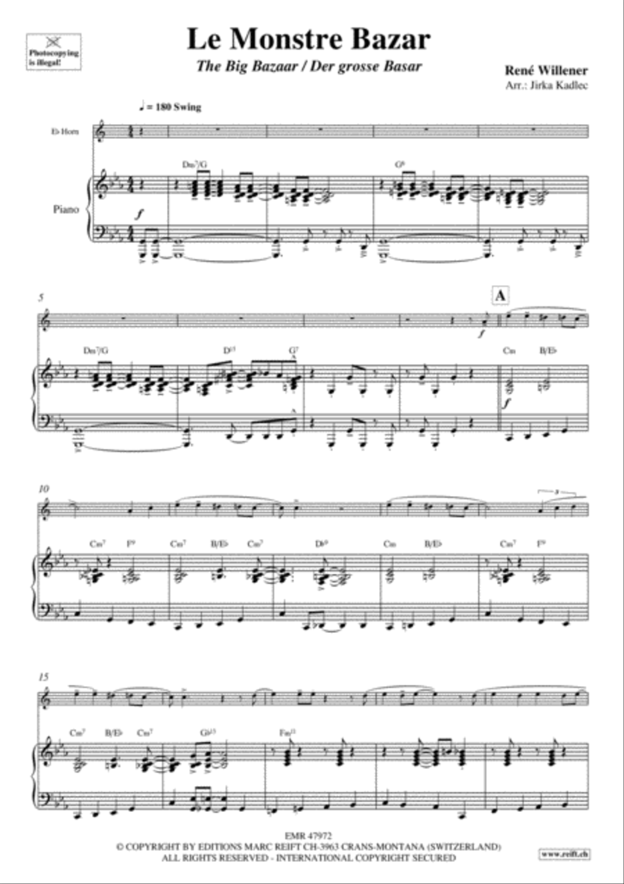 Le Monstre Bazar Horn scores gallery preview page 4