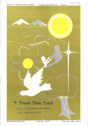 Book cover for I Thank Thee, Lord (Archive)