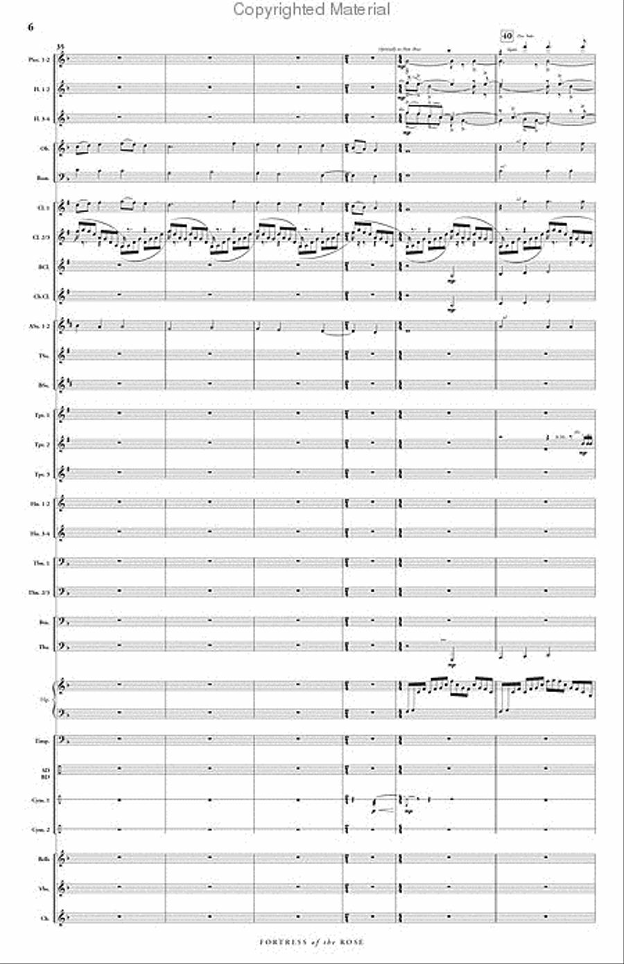 Fortress of the Rose Concert Band scores gallery preview page 7