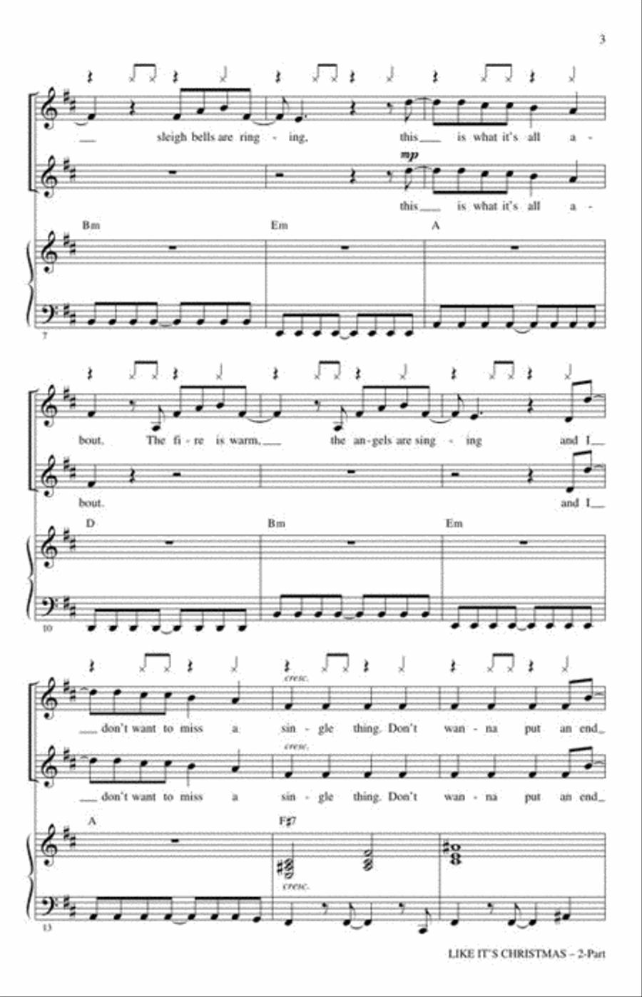 Like It's Christmas 2-Part scores gallery preview page 4