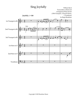 Sing Joyfully (Eb) ( Brass Sextet) (3 Trp, 2 Hrn, 1 Trb)