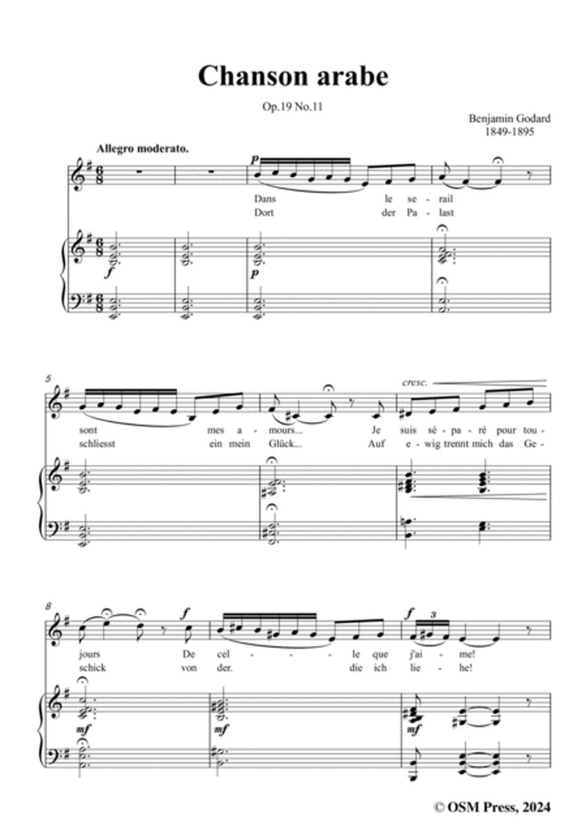 B. Godard-Chanson arabe,in e minor,Op.19 No.11