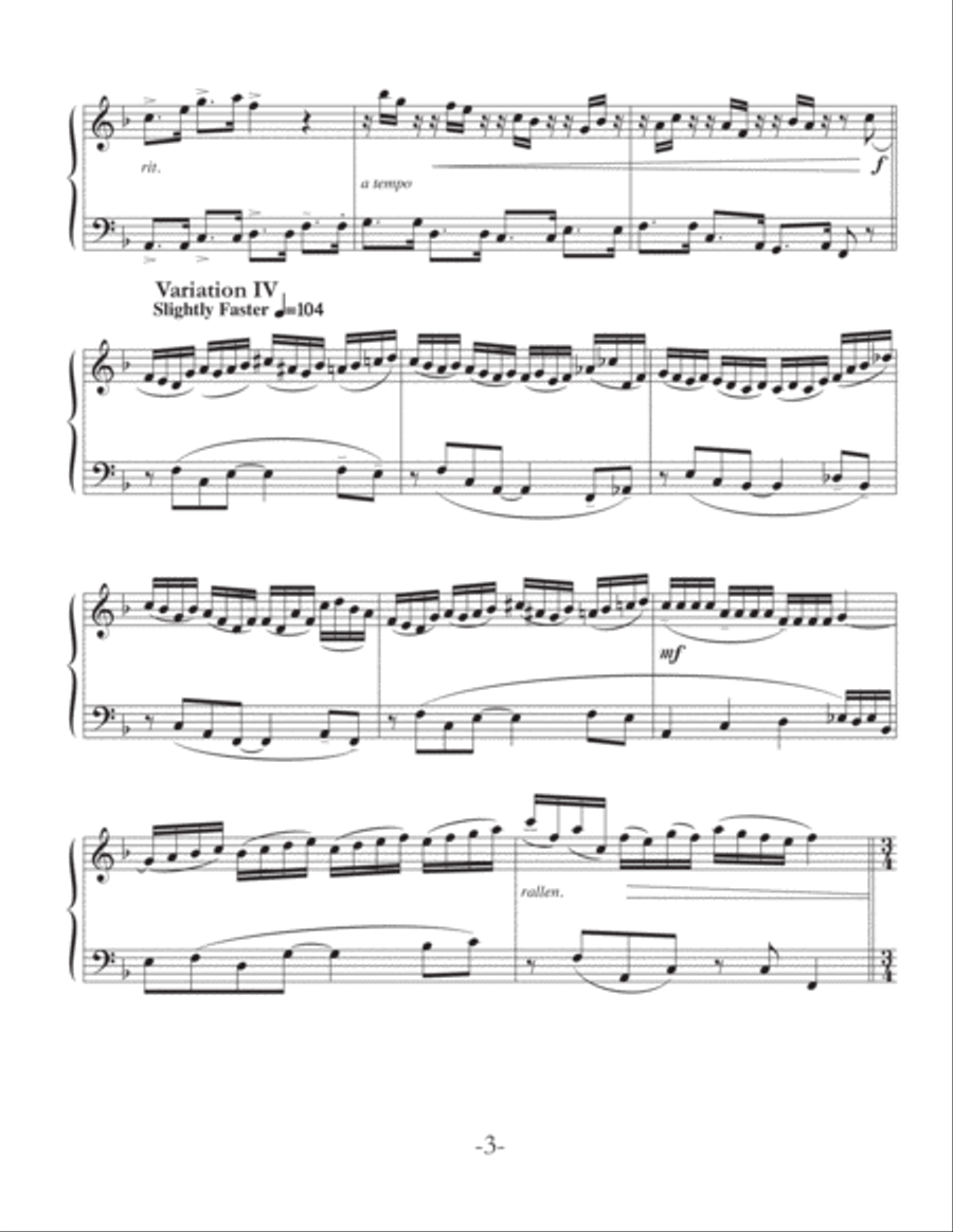 Nursery Variations Nursery Variations Small Ensemble scores gallery preview page 4