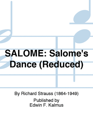Book cover for SALOME: Salome's Dance (Reduced)