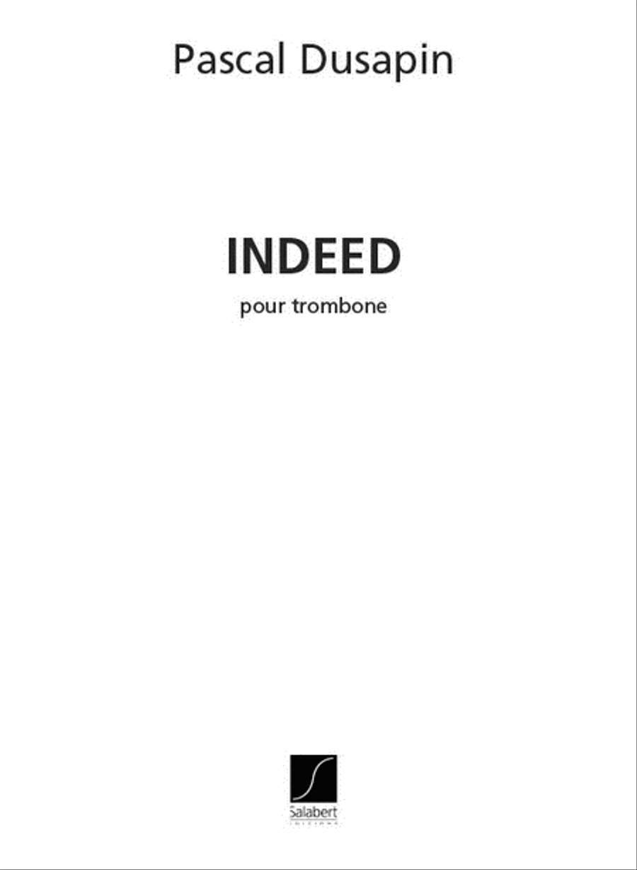 Indeed Trombone Seul Trombone scores gallery preview page 1