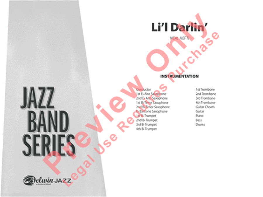 Li'l Darlin' Jazz Ensemble scores gallery preview page 2
