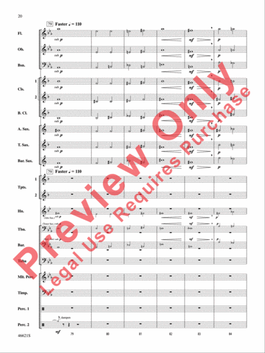 Pictures at an Exhibition Concert Band scores gallery preview page 21