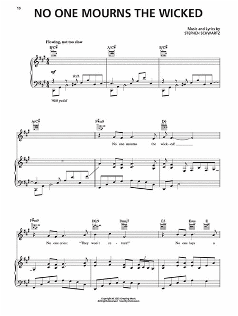 Wicked Piano, Vocal scores gallery preview page 3