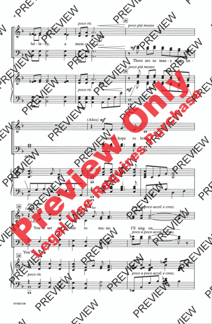 When I Hear Music When I Hear Music 4-Part scores gallery preview page 4