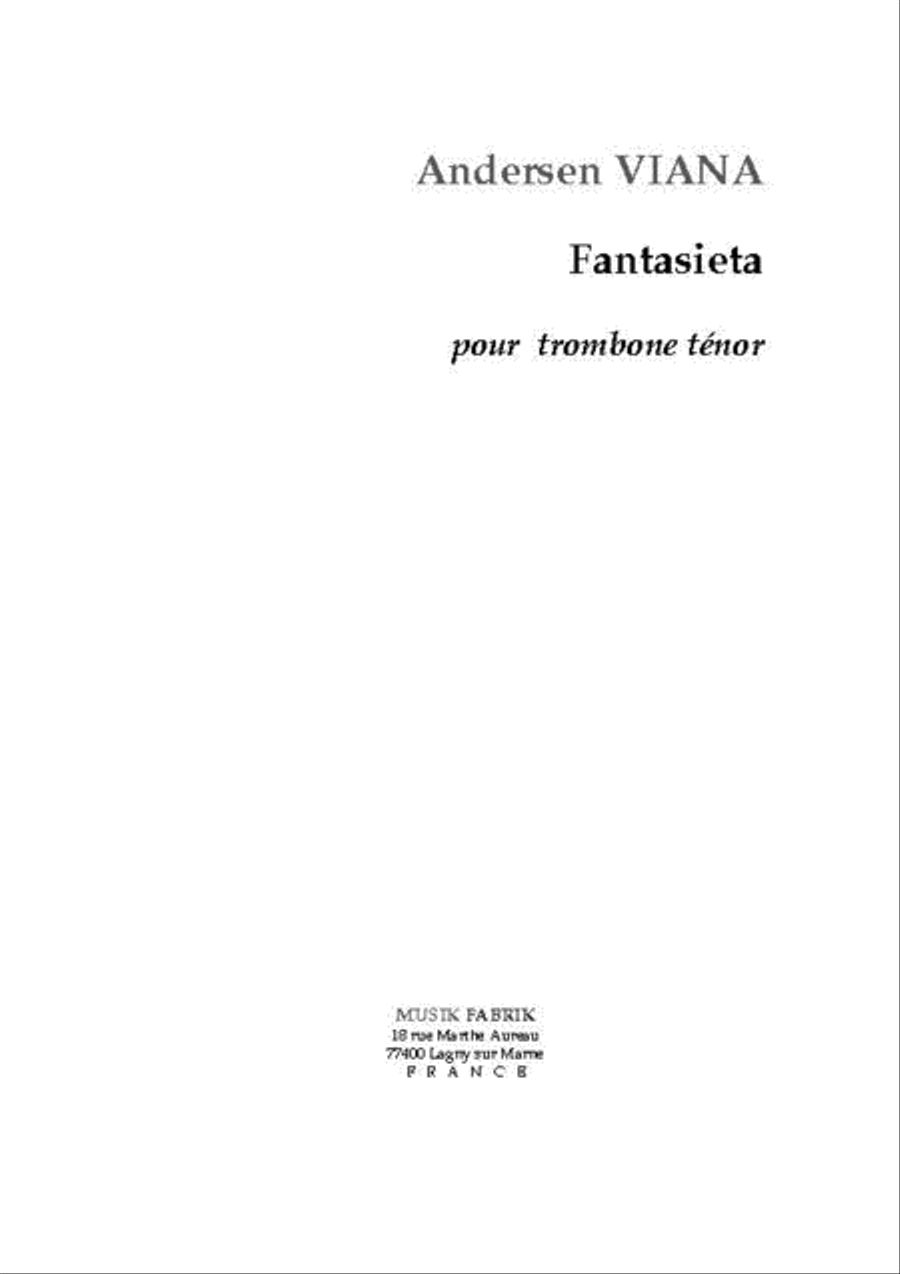 Fantasieta Trombone Solo scores gallery preview page 1