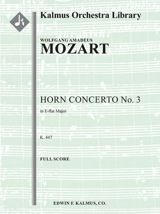 Book cover for Horn Concerto No. 3
