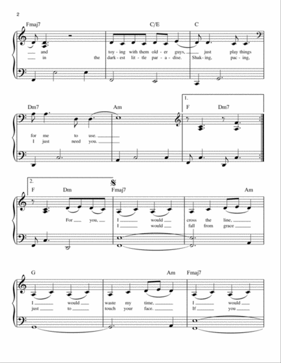 Don't Blame Me Easy Piano scores gallery preview page 2