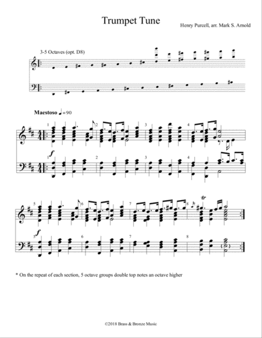 Trumpet Tune - Handbells Handbell Choir scores gallery preview page 2