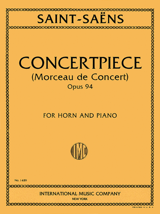 Book cover for Concertpiece, Opus 94