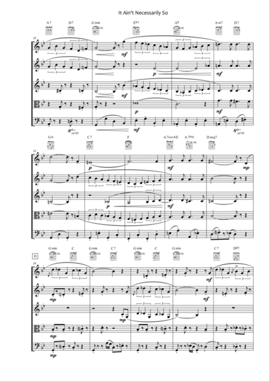 It Ain't Necessarily So from PORGY AND BESS School and Community scores gallery preview page 3