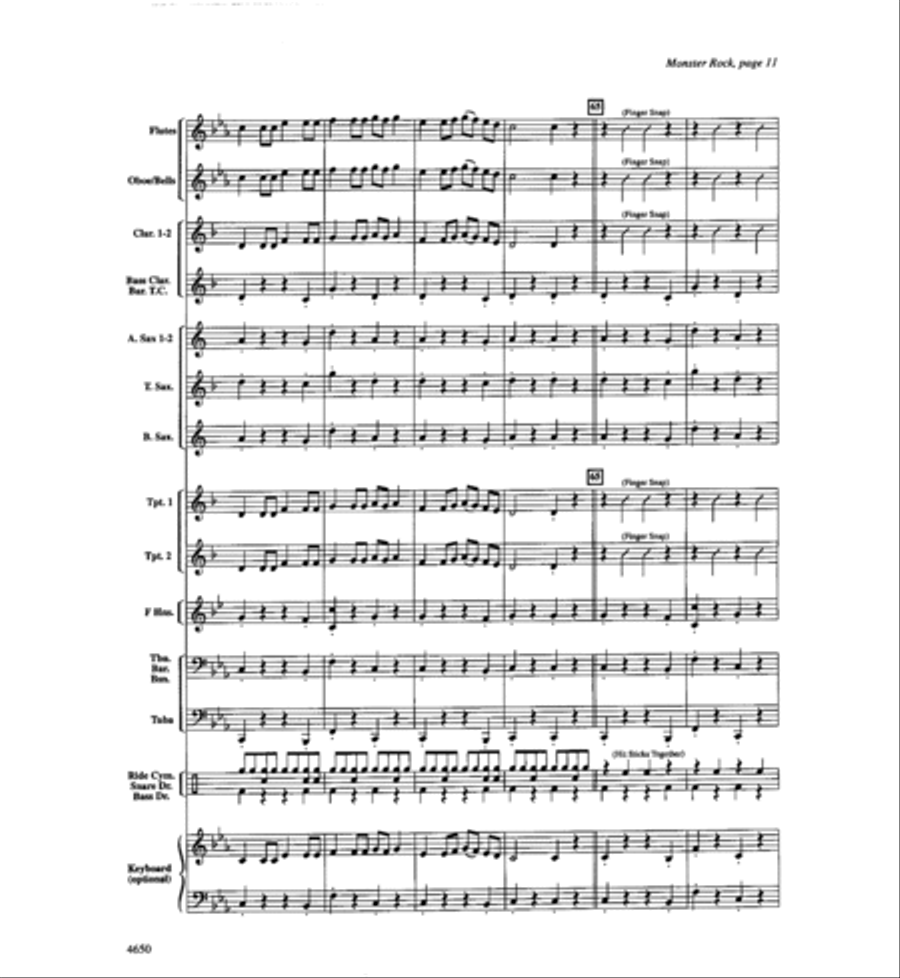 Monster Rock Concert Band scores gallery preview page 12