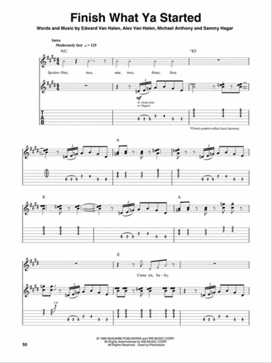 Van Halen 1986-1995 Guitar Tablature scores gallery preview page 6