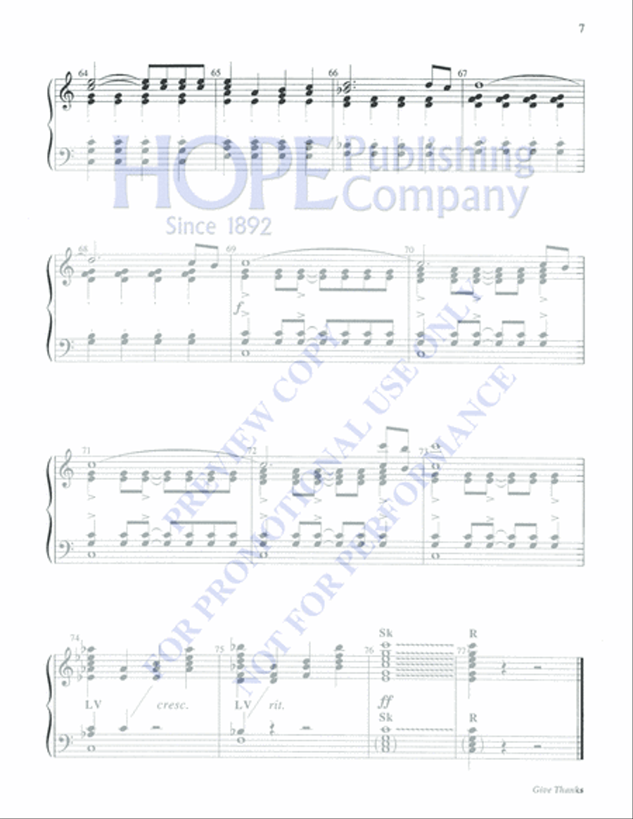 Give Thanks Give Thanks 3-Octaves scores gallery preview page 7