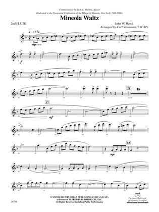 Mineola Waltz: 2nd Flute