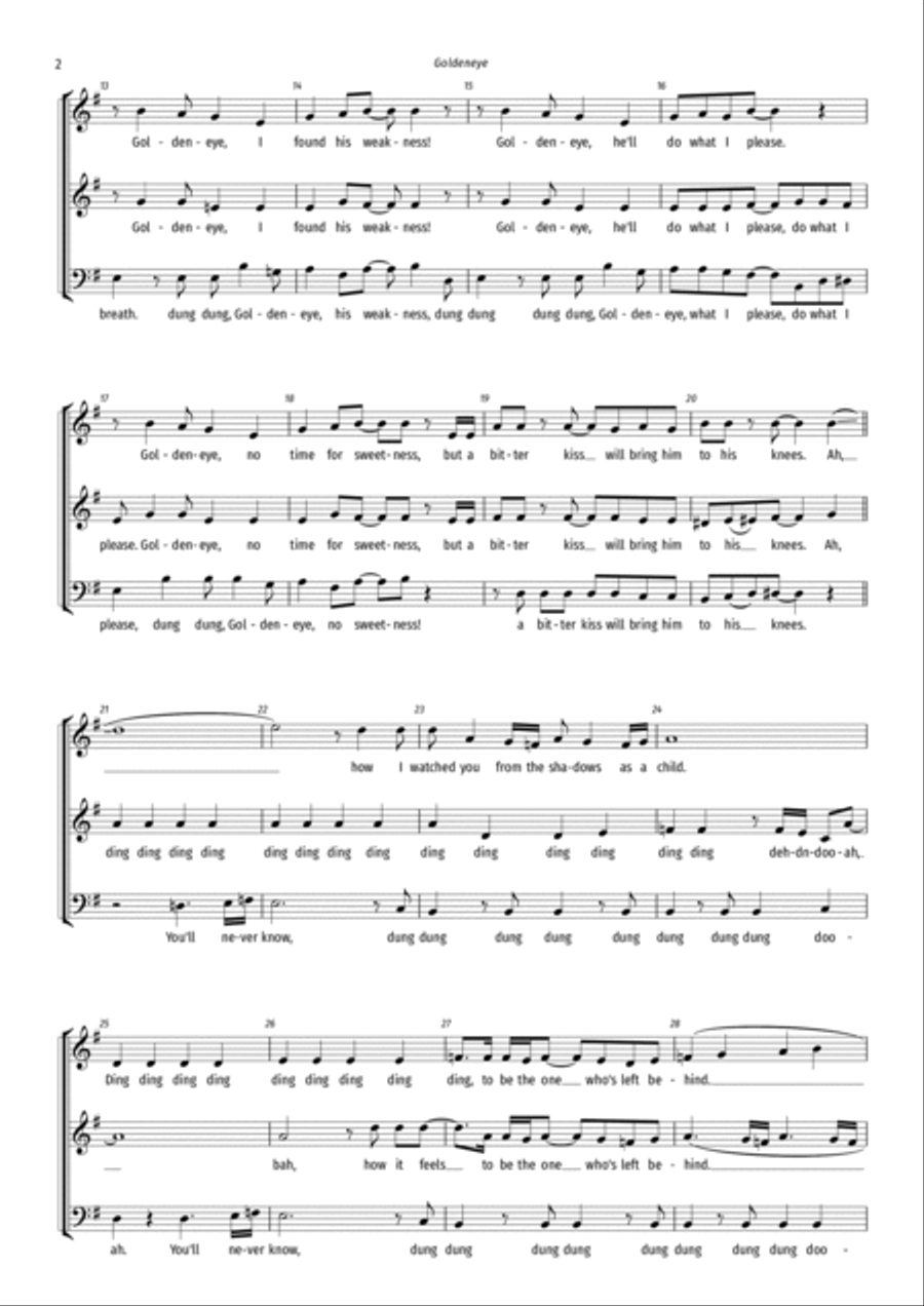 Goldeneye 3-Part scores gallery preview page 2