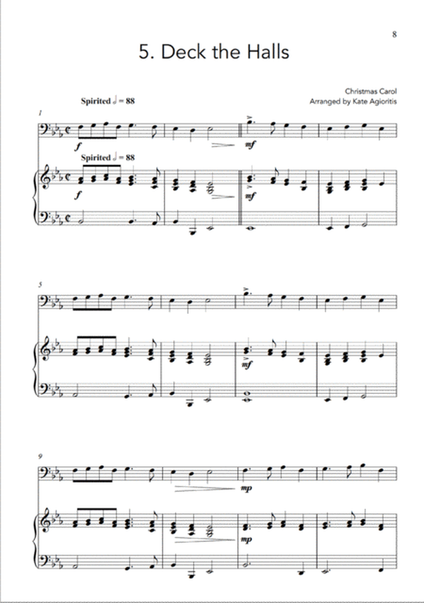 Fifteen Traditional Carols for Trombone and Piano image number null