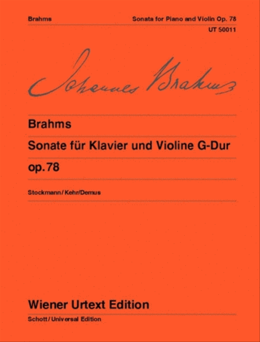 Sonata for Piano and Violin, G major, Op. 78 Violin Solo scores gallery preview page 1