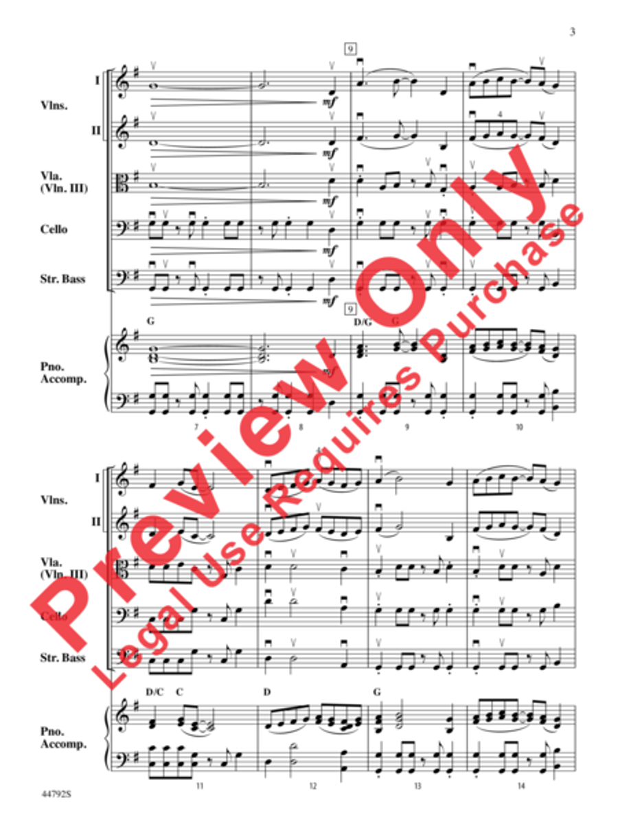 Wind Dancer String Orchestra scores gallery preview page 4
