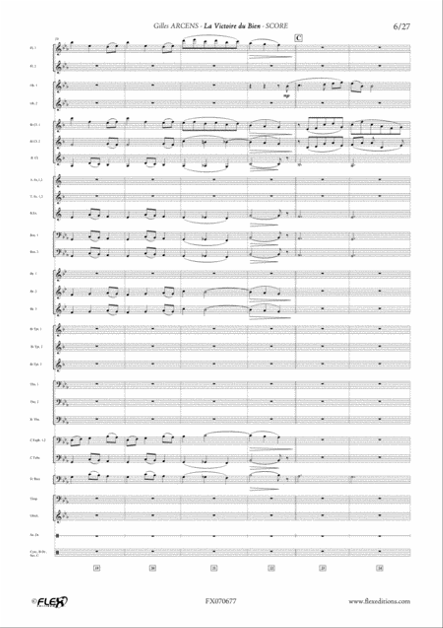 1244 - 4 - La Victoire du Bien Concert Band scores gallery preview page 6