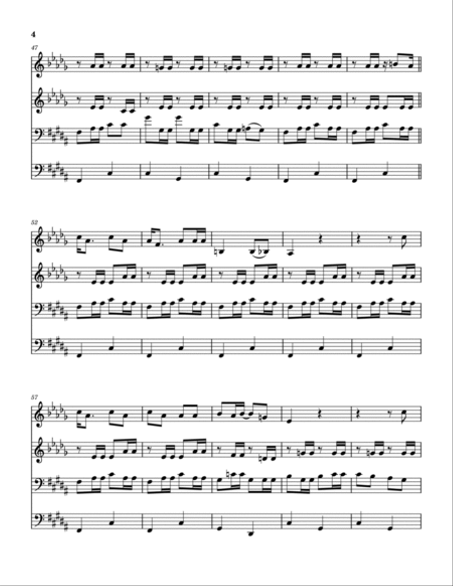 Luther Played The Boogie Luther Played The Boogie Woodwind Quintet scores gallery preview page 5