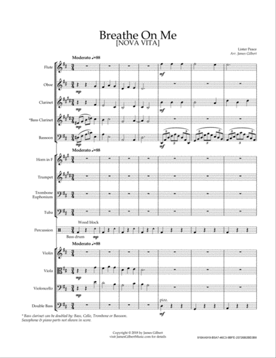 Breathe On Me Full Orchestra scores gallery preview page 4
