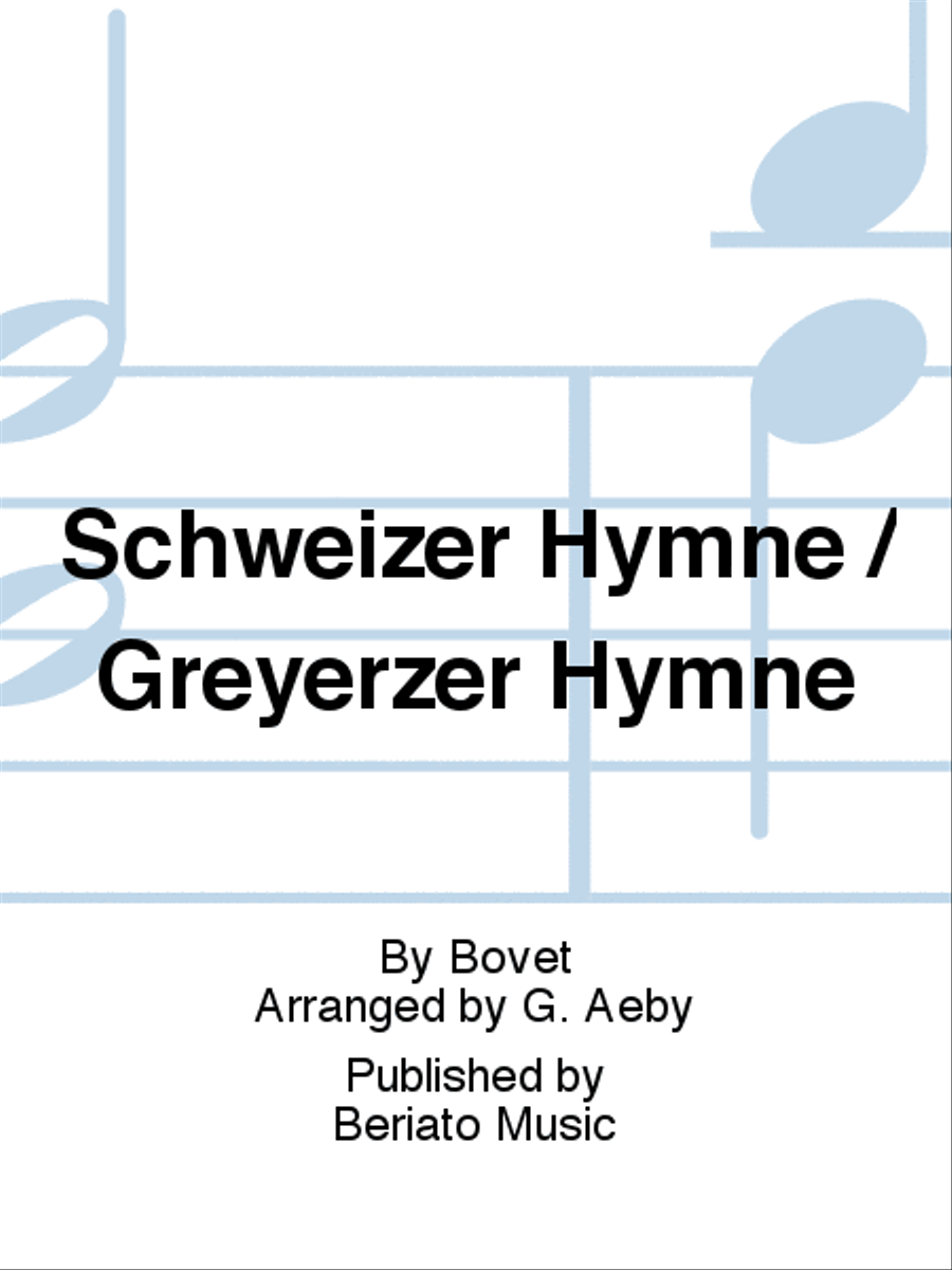 Schweizer Hymne / Greyerzer Hymne Concert Band scores gallery preview page 1